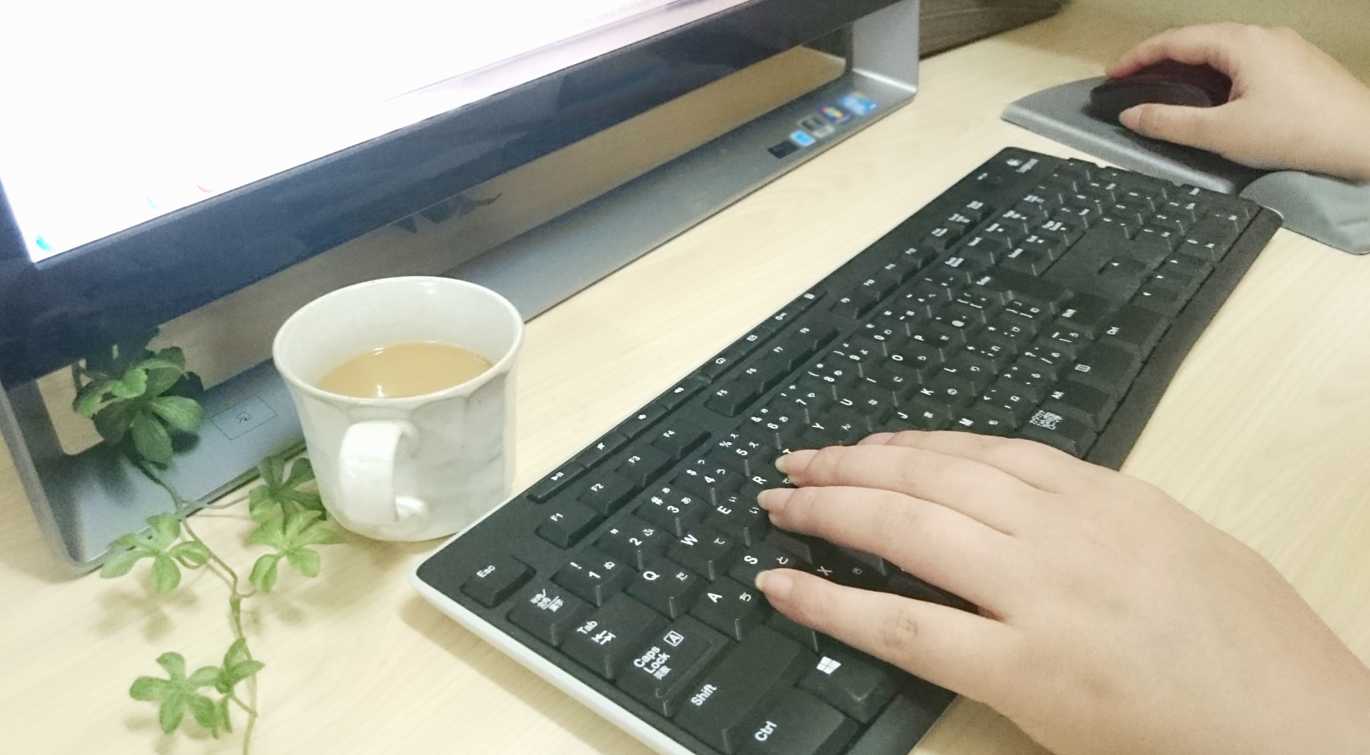 調べ物をする人の手