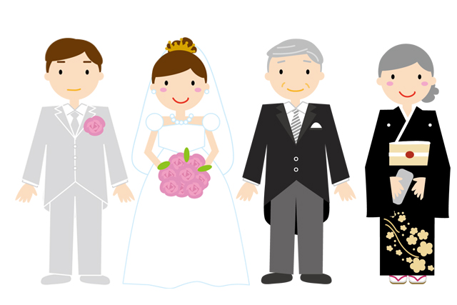 新郎新婦と両親