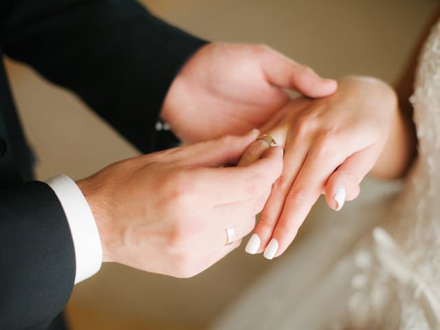 挙式の結婚指輪の交換