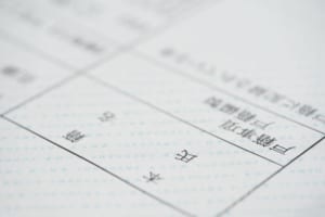 戸籍謄本のアップ