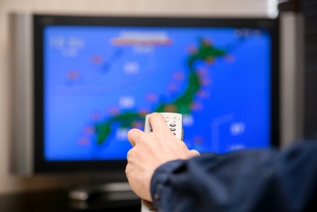 テレビの天気予報