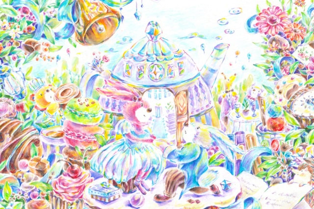 引き出物カード「BONHEUR（ボヌール）イラスト拡大」