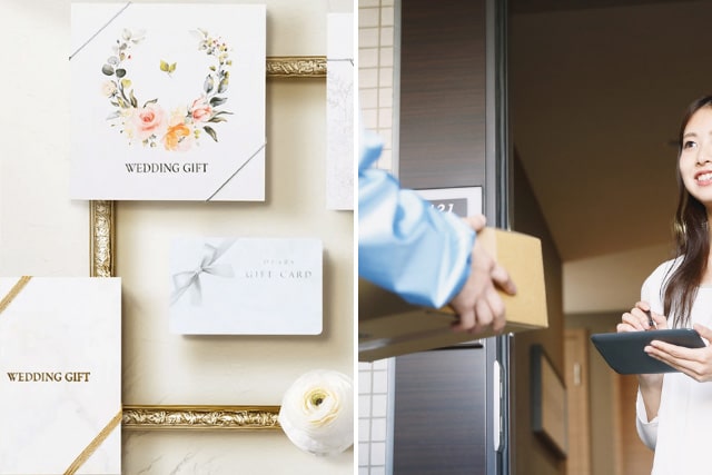 引き出物カードと宅配