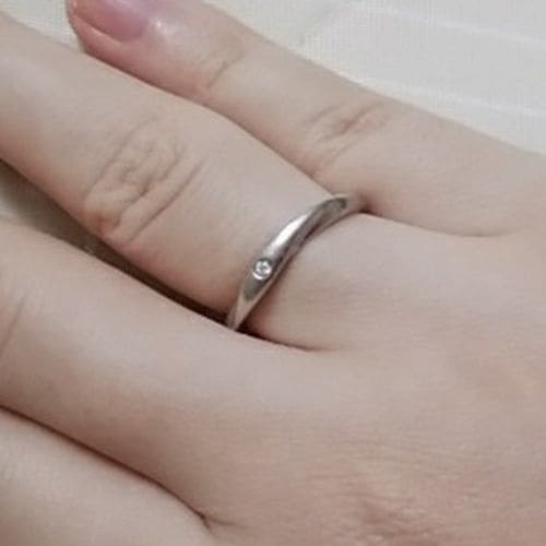 koenko33さんの婚約指輪のアップ写真