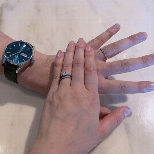moeさんの婚約指輪（Cartier）