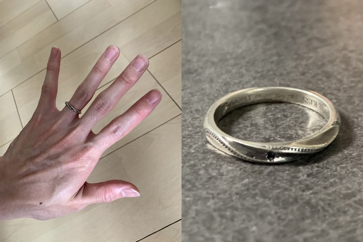 久保田さんの結婚指輪（Hikaru）と婚約指輪（4°C）の口コミ