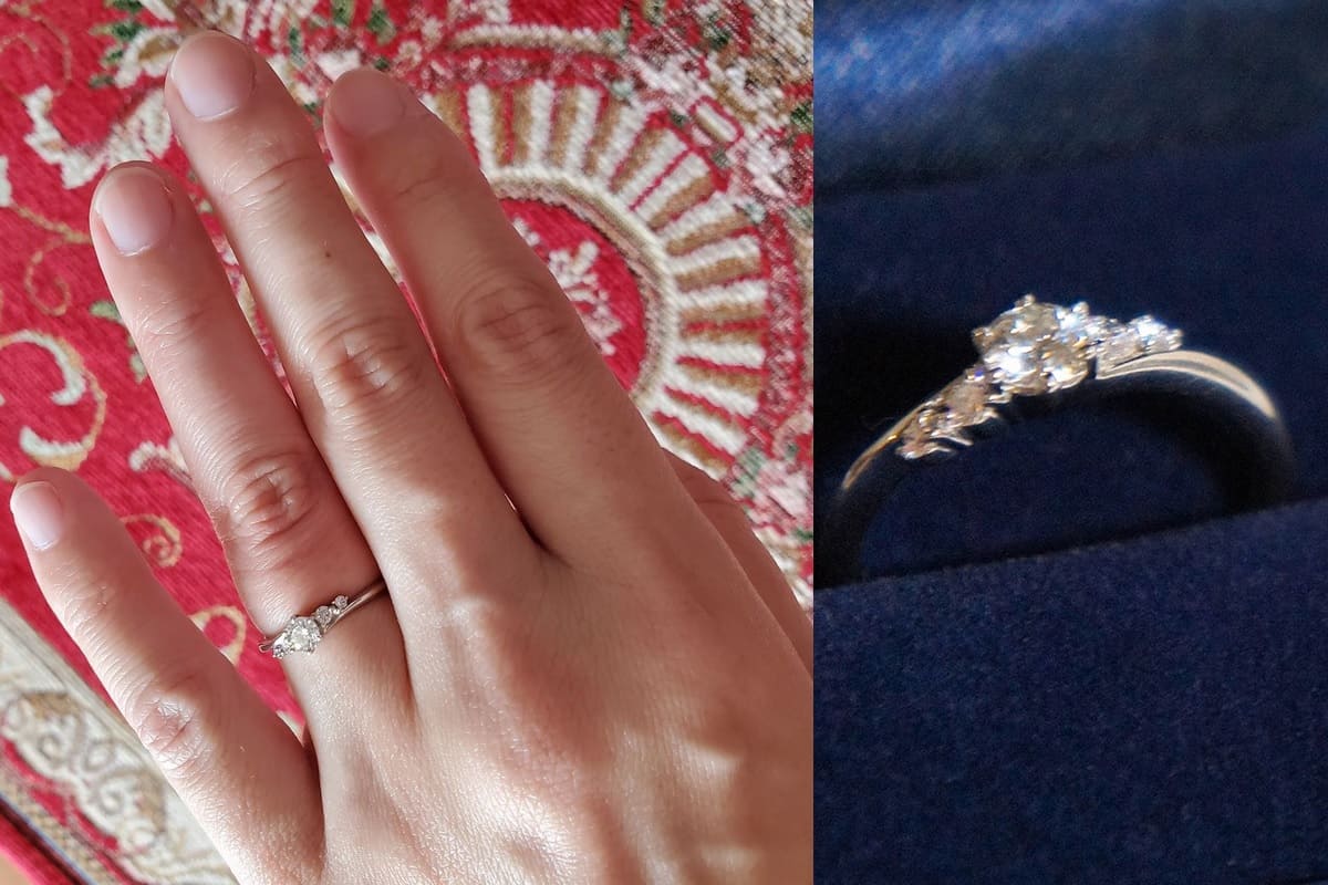 まめ大福さんの結婚指輪と婚約指輪Mariage ent（マリアージュ エント）の口コミ