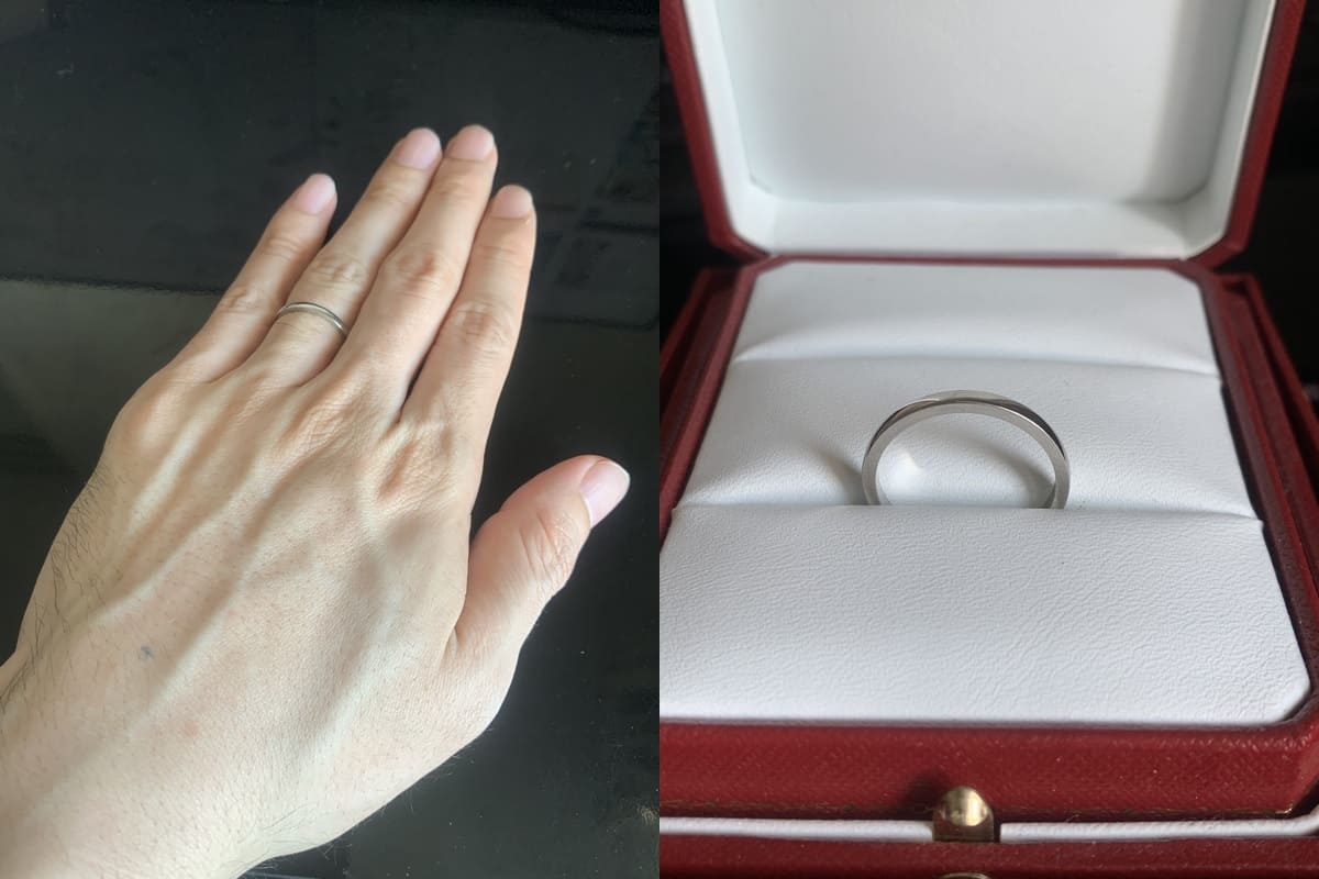 takehiroさんの結婚指輪 cartier（カルティエ）の口コミ