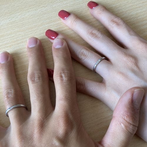たつやさんの結婚指輪と婚約指輪 4 C の口コミ アンシェウェディングの結婚式準備ガイド